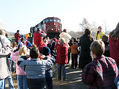 ‘All aboard!’
