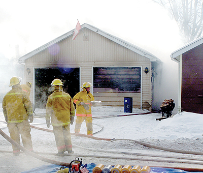 Garage fire
