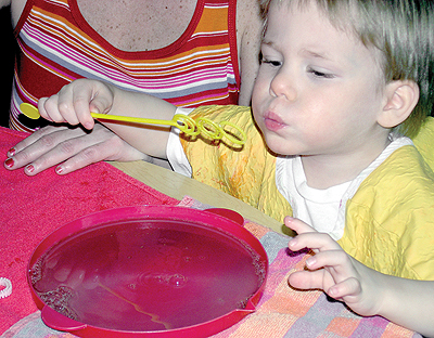 Blowing bubbles