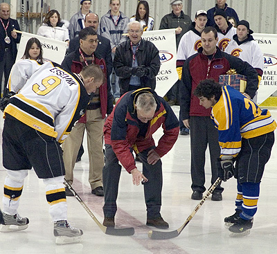 Opening face-off