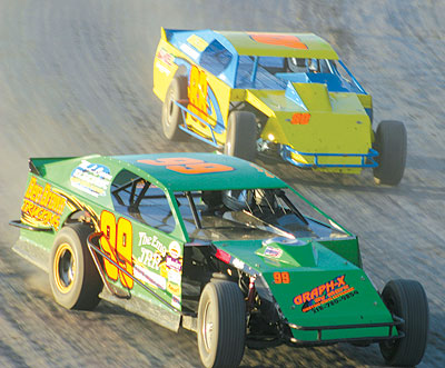 Burning up the track