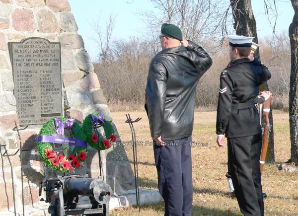 Saluting the fallen