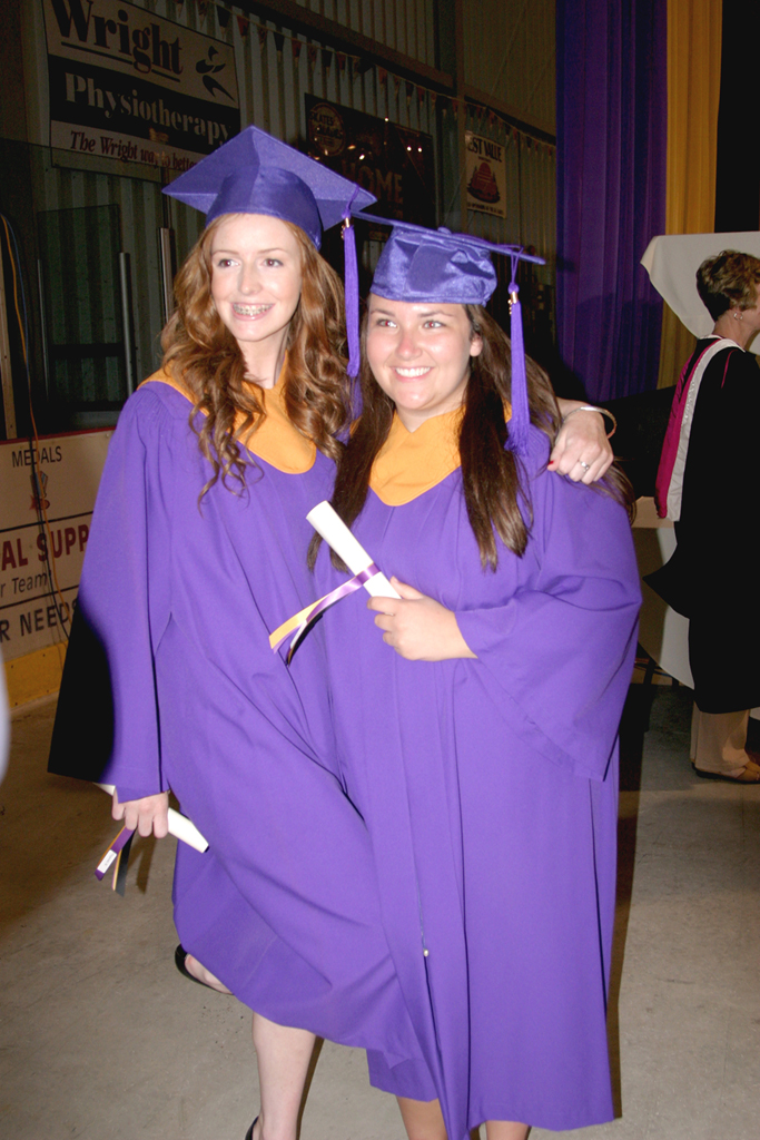 Grad smiles