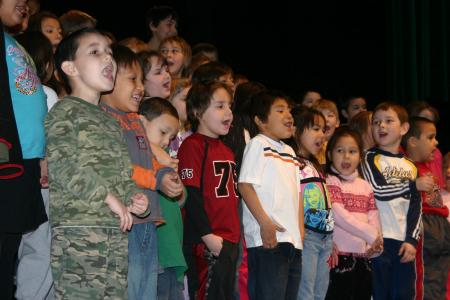 Huffman Christmas concert rehearsal