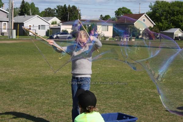 Blowing bubbles