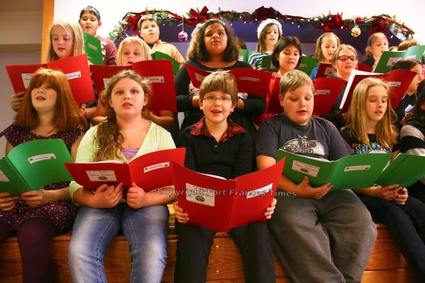 Singing students
