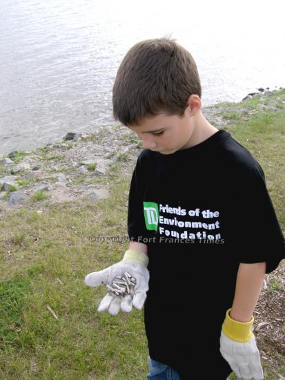 Shoreline cleanup