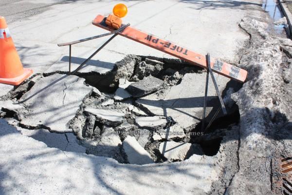 Big sinkhole