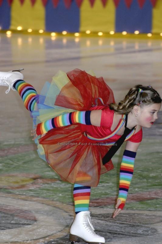 Clown on skates