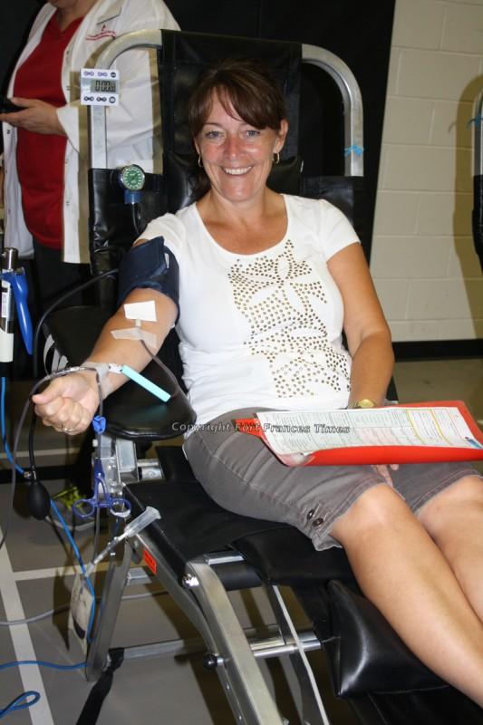 Donating blood