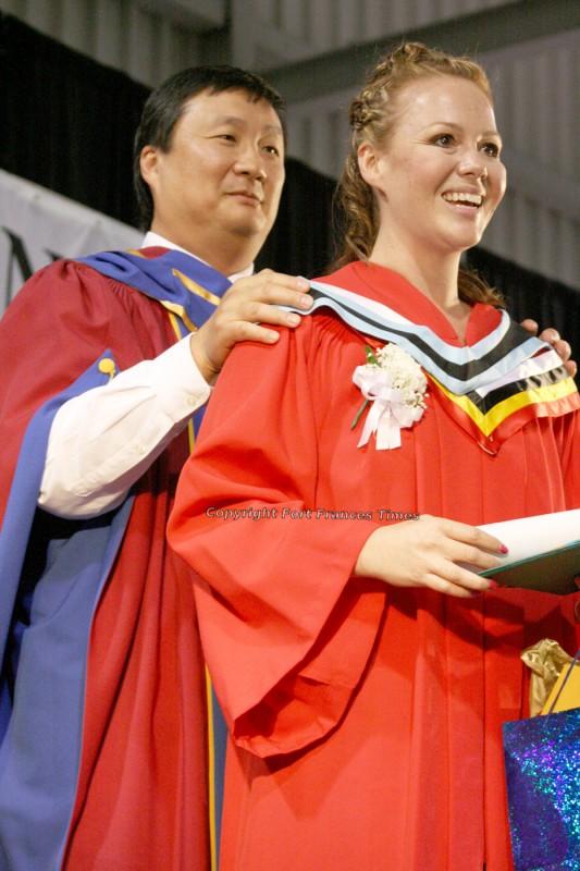 Receiving degree