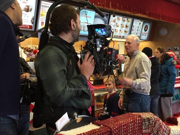 On camera