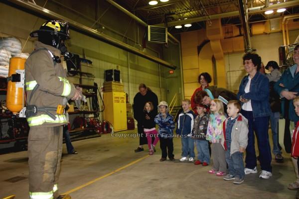 Fire hall visit