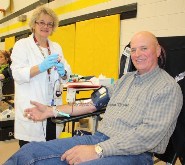 Giving blood