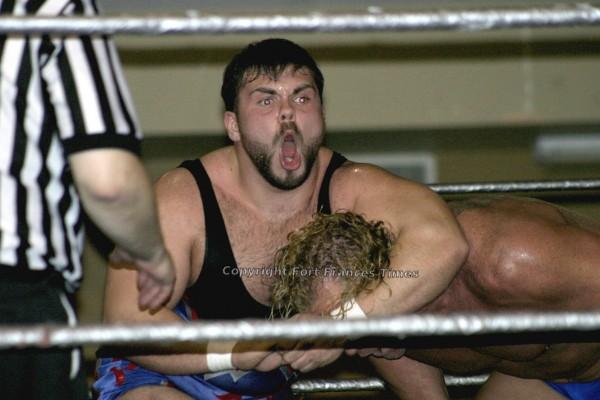 Wrestling action