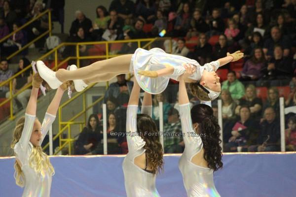 Held high