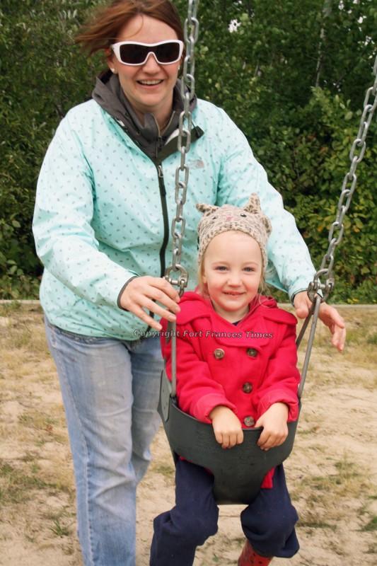 Swinging smile