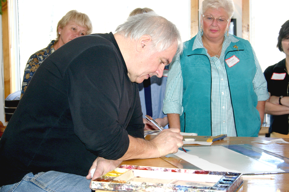 Watercolour demonstration