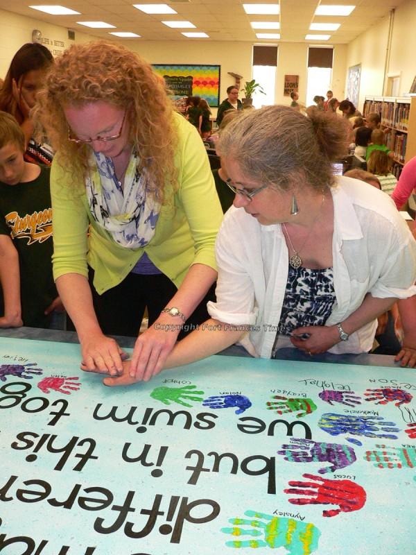 Adding handprint