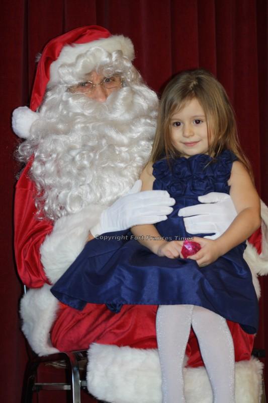 Santa smiles