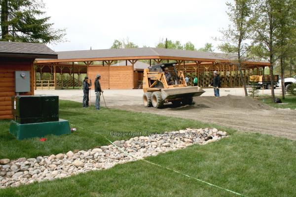 Pow-wow grounds work