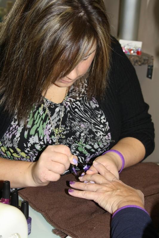 Purple nails