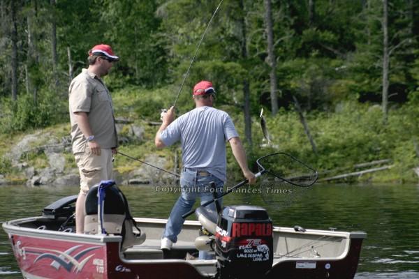 Reeling up fish