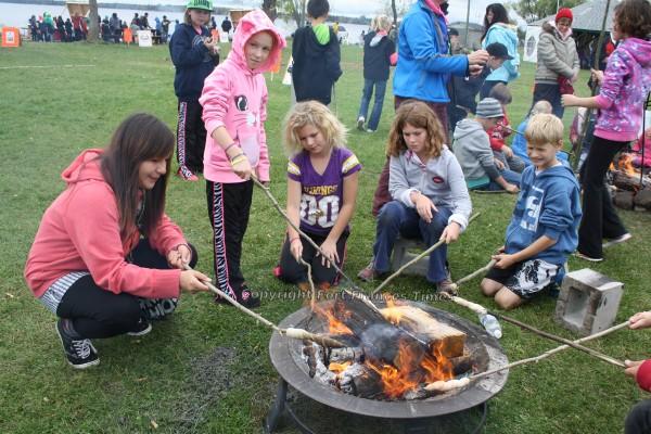 Bannock on a stick