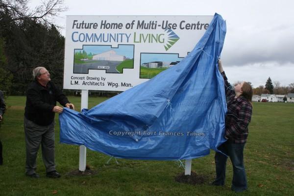 Sign unveiling
