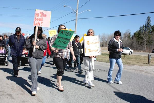 Marching against addiction