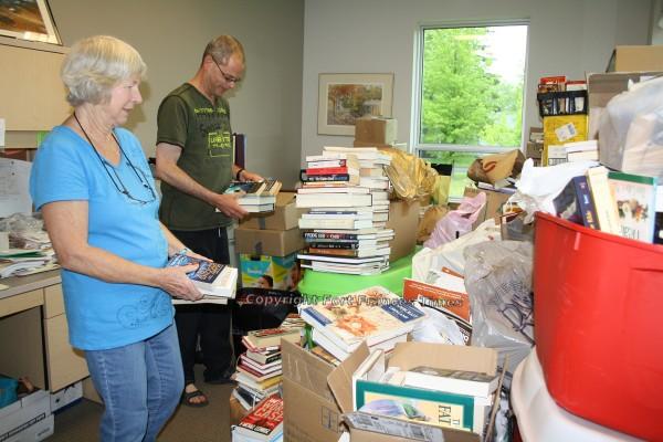 Piles of books