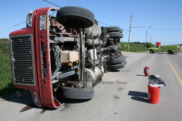 Tipped truck