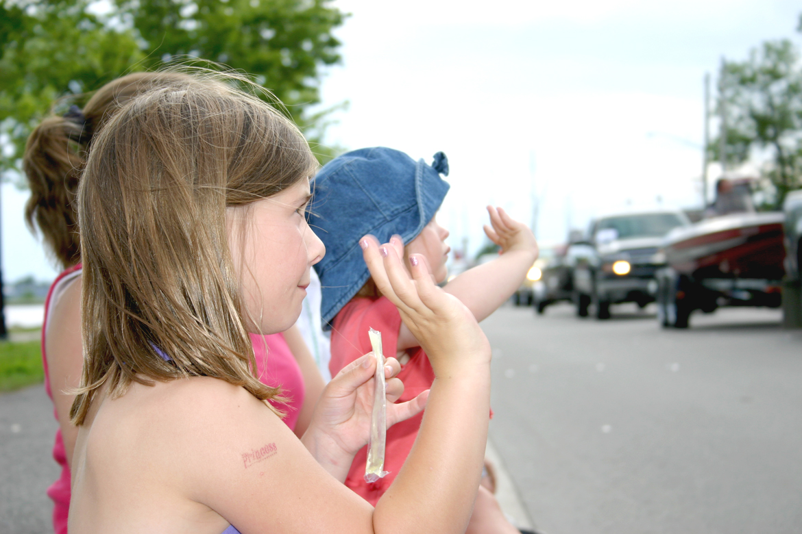 Waving at Parade