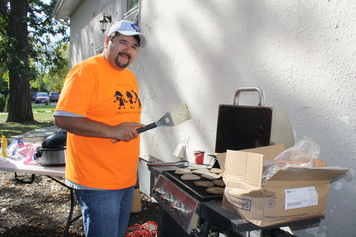 Flipping burgers