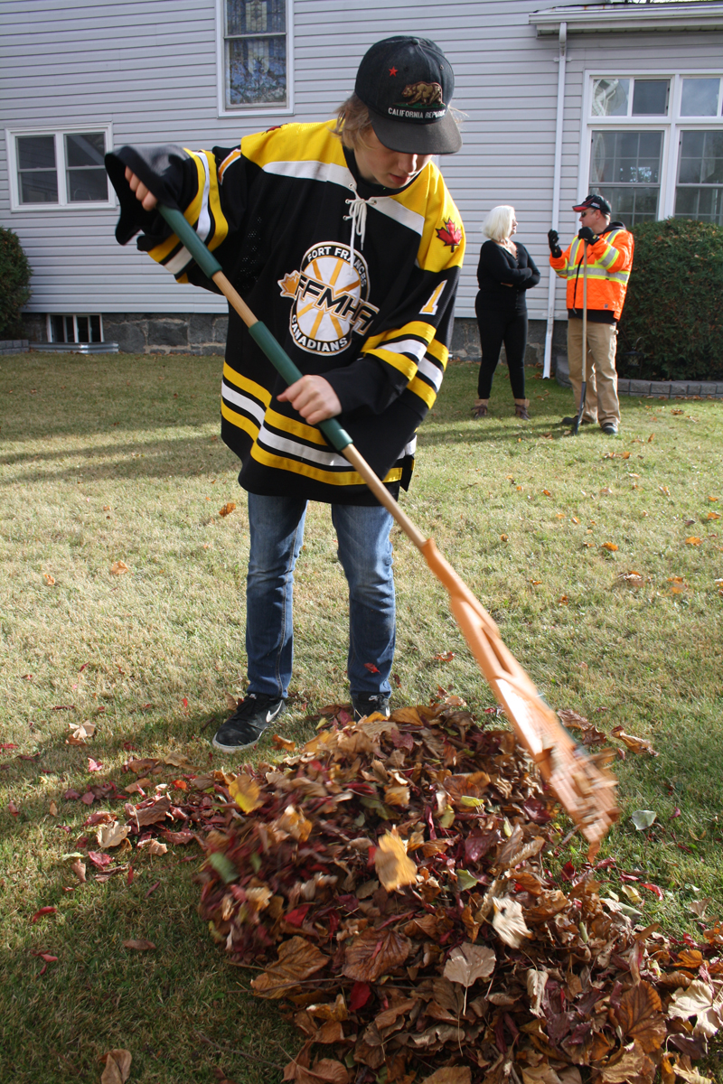 Raking fundraiser