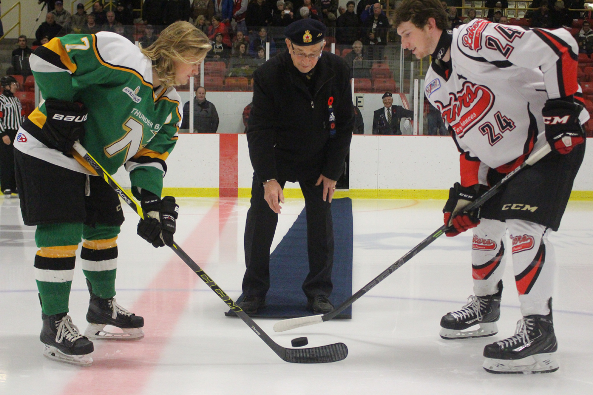 Ceremonial face-off