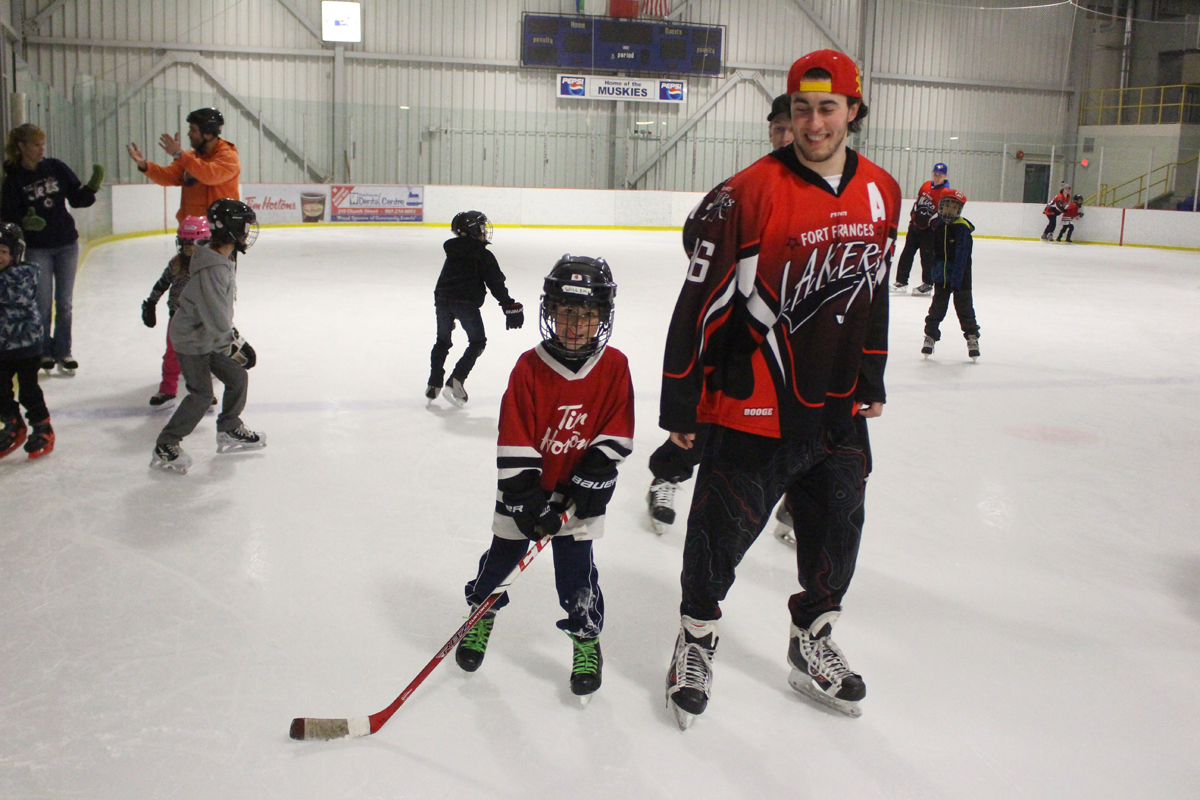 Skating with Lakers