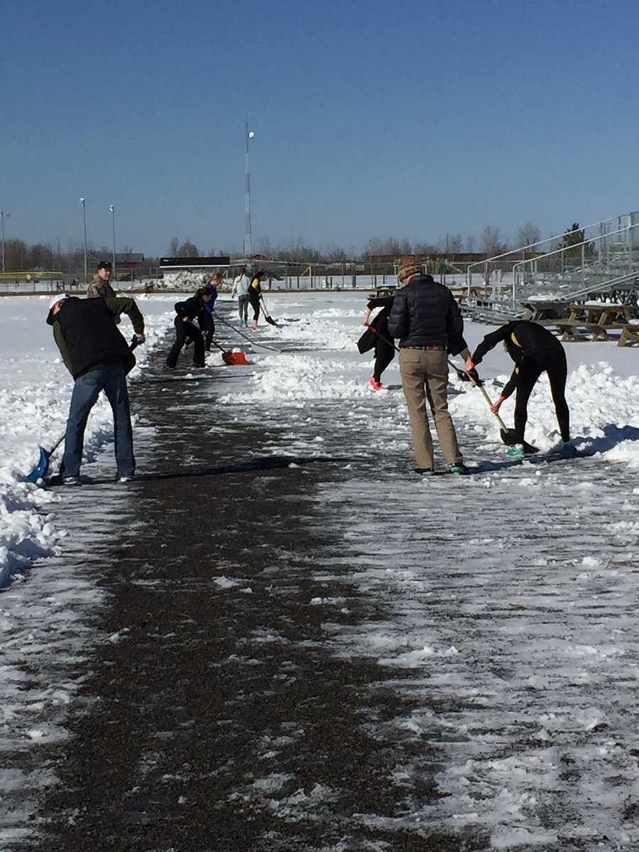 Clearing the track