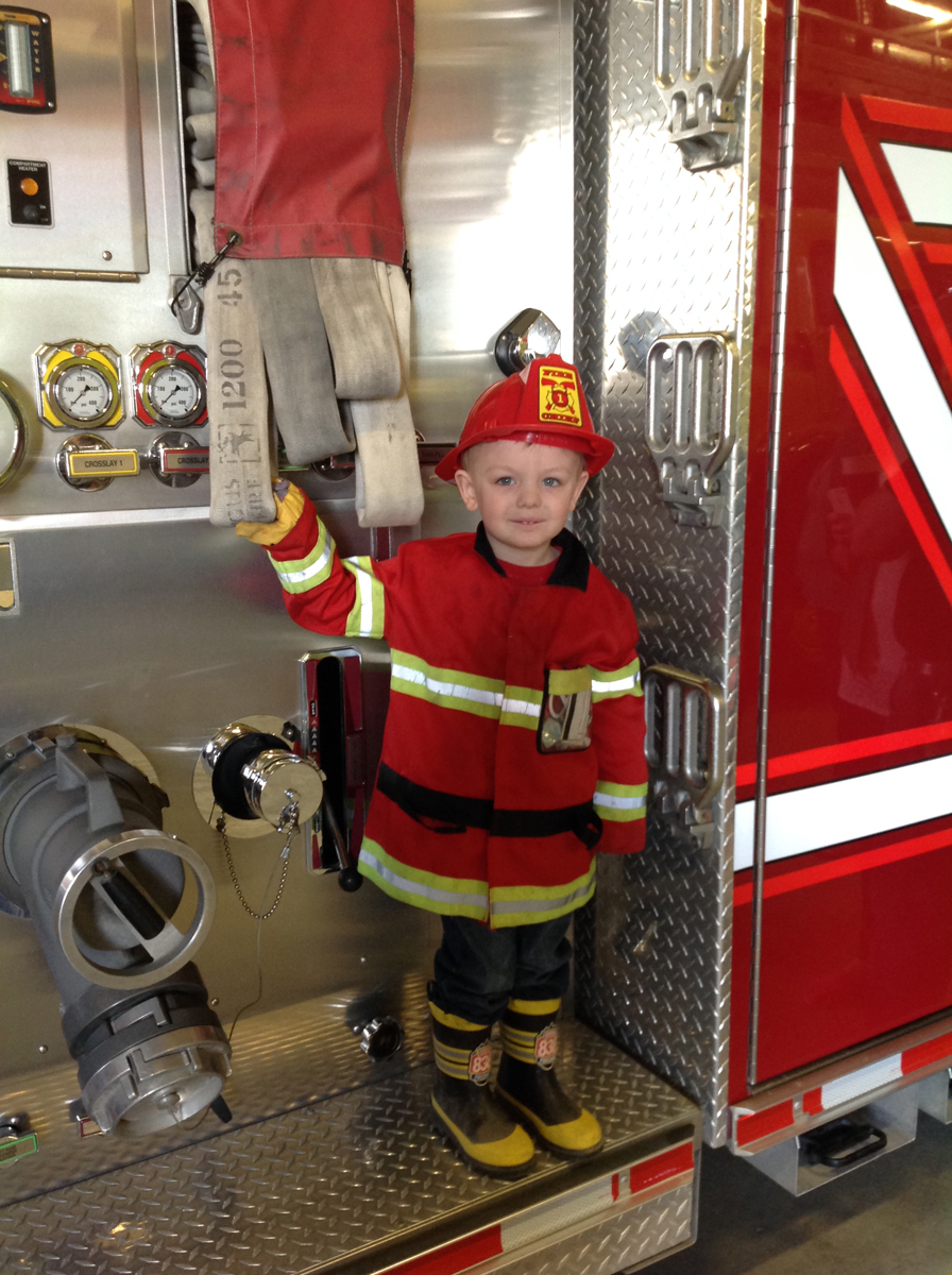 Budding fireman