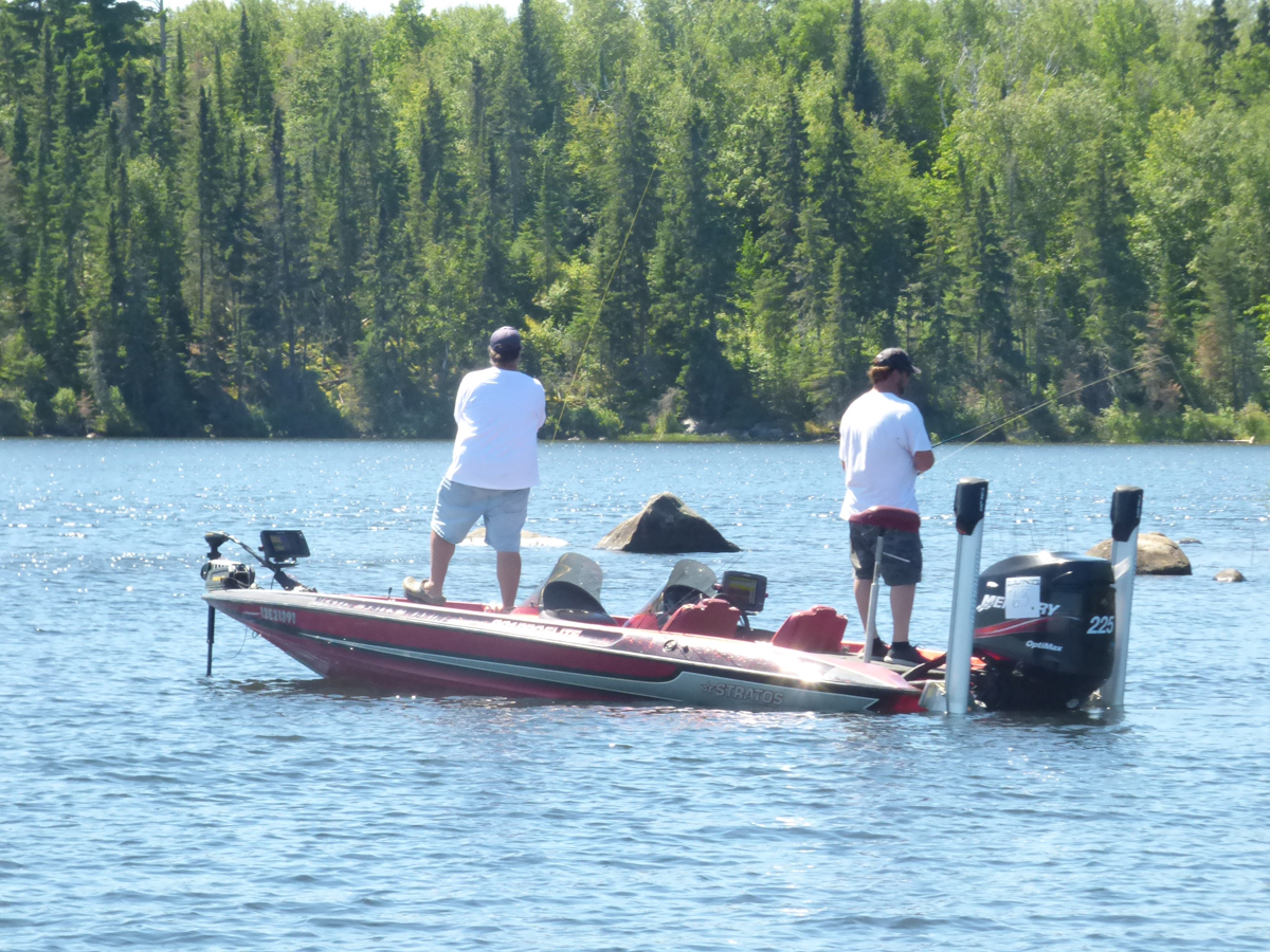 Fishing for bass