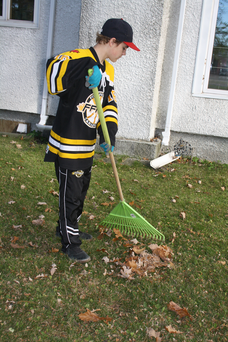 Raking fundraiser