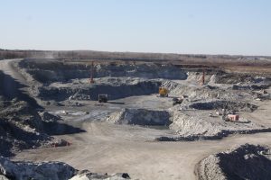 open pit mine
