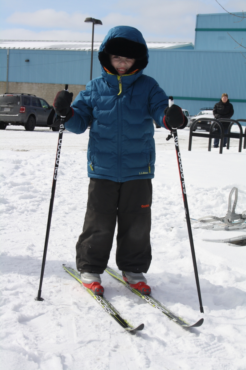 Budding skier