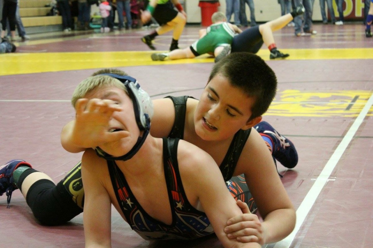 Wrestling action