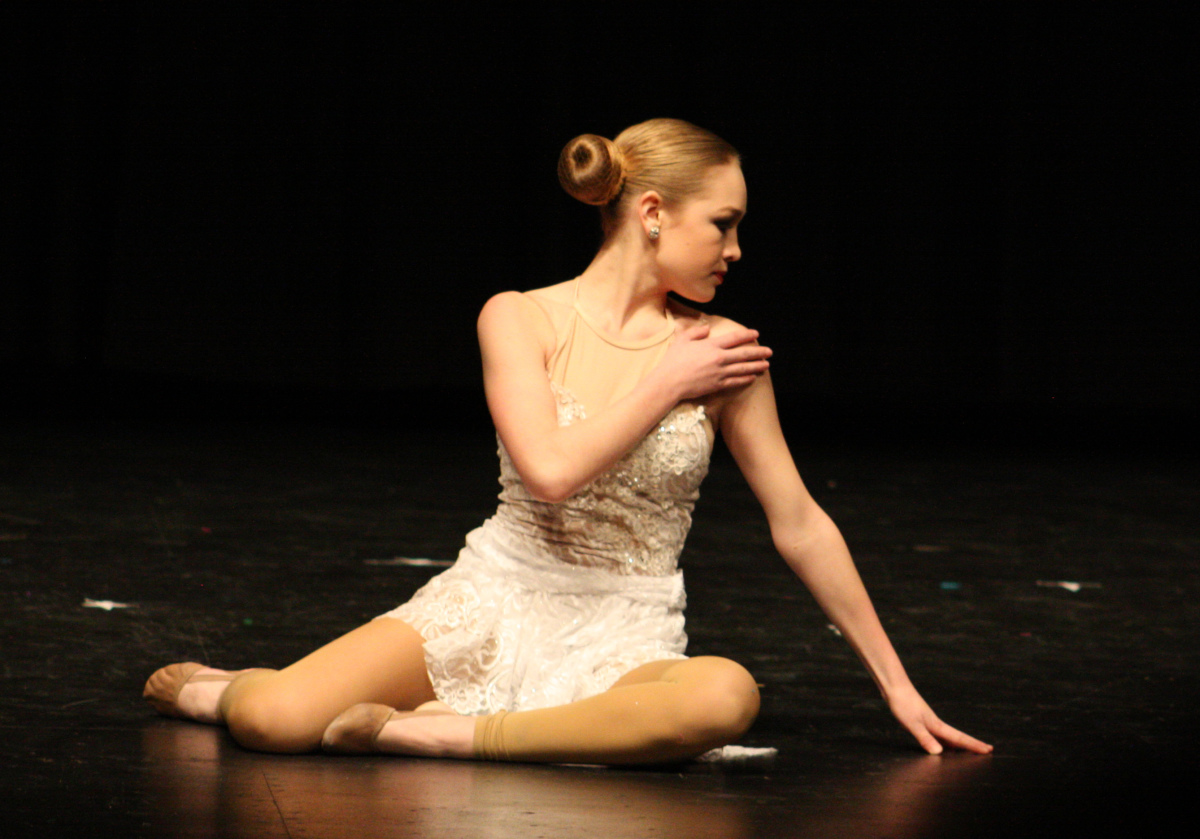 Sitting on stage