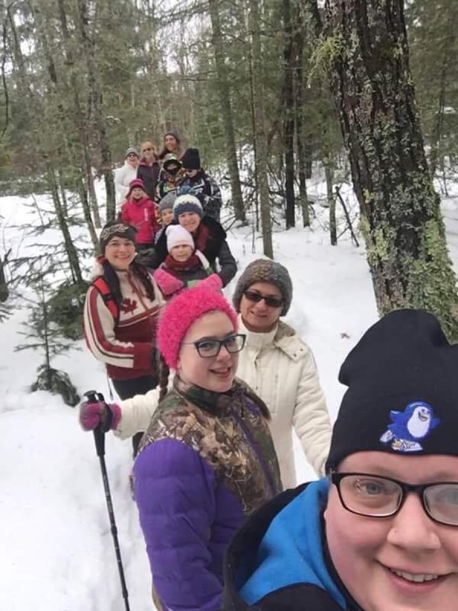 Snowshoe selfie