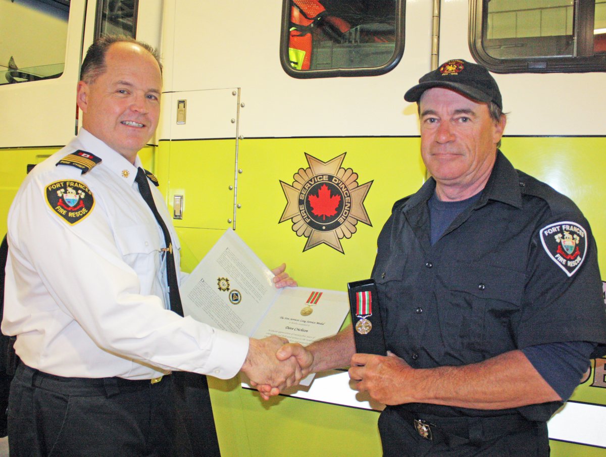Firefighter honoured