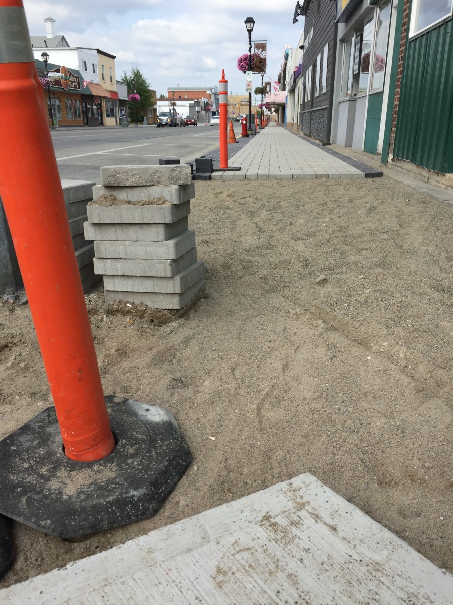 sidewalk progress