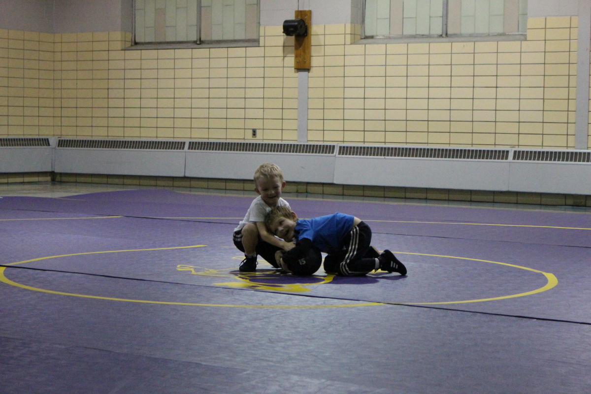 Wrestling practice