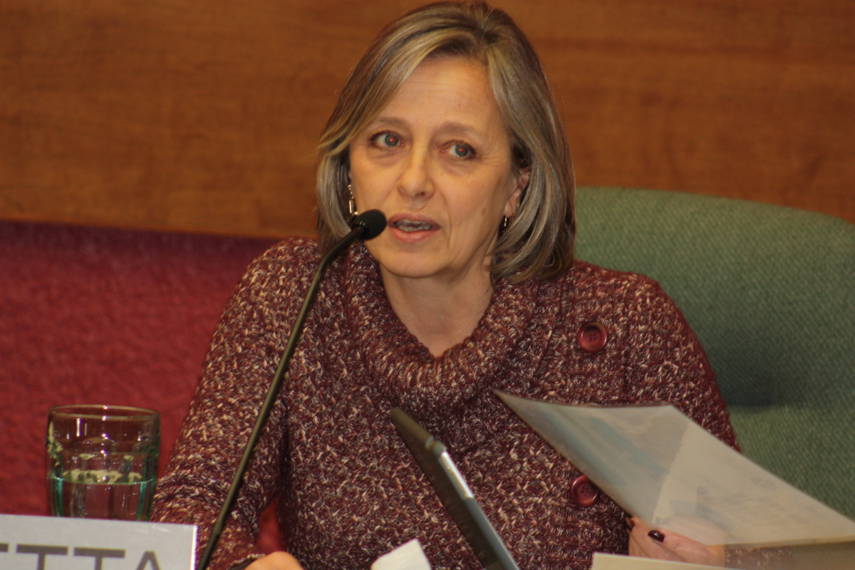 Brunetta speaking